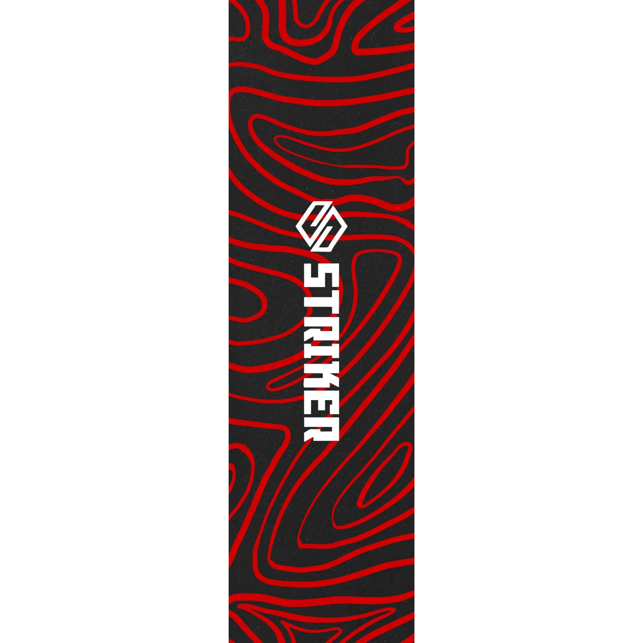 Striker 6.5" Sparkcykel Griptape - Topo Swirl Red-ScootWorld.se