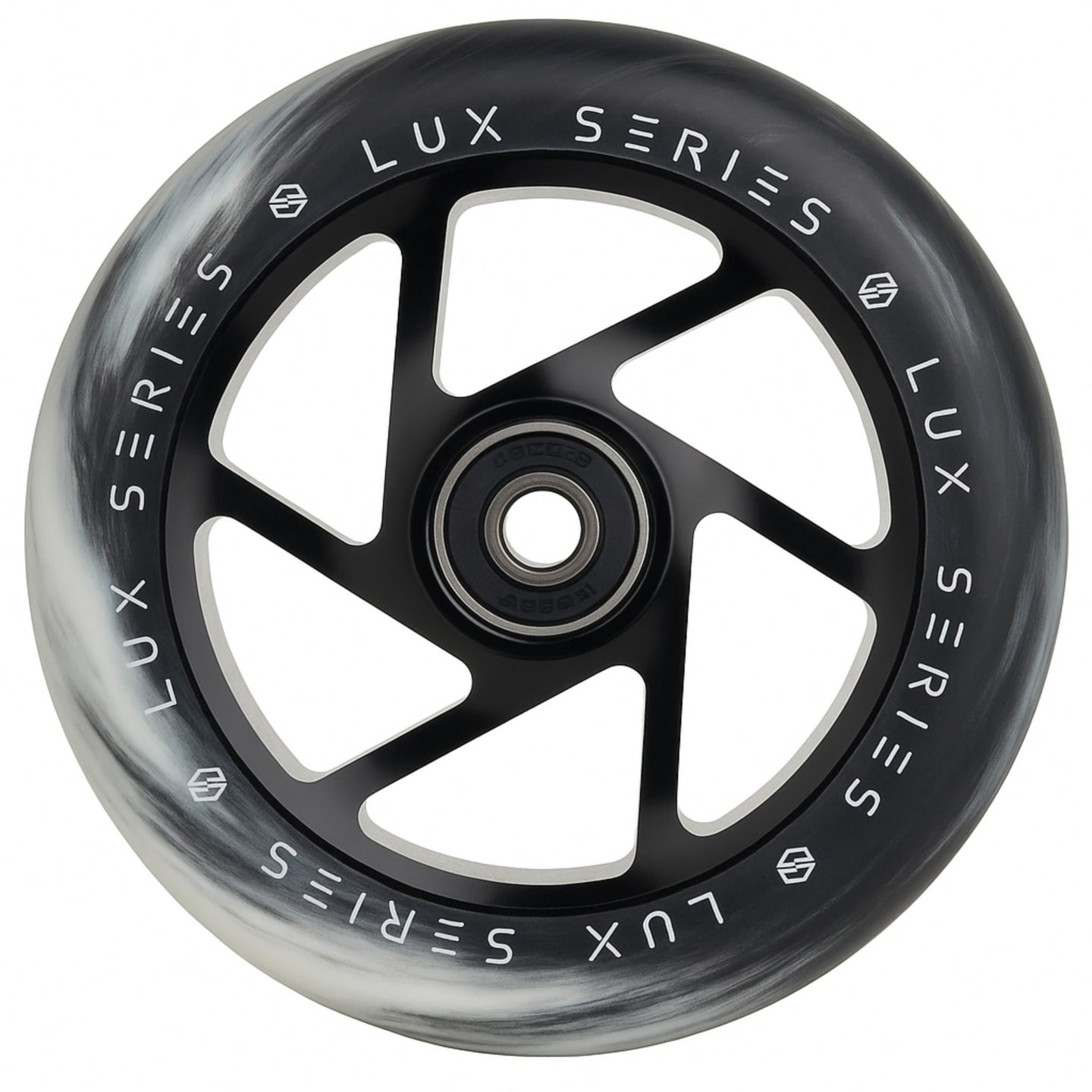 Striker Lux Spoked 110mm Sparkcykel Hjul - Svart/Vit-ScootWorld.se