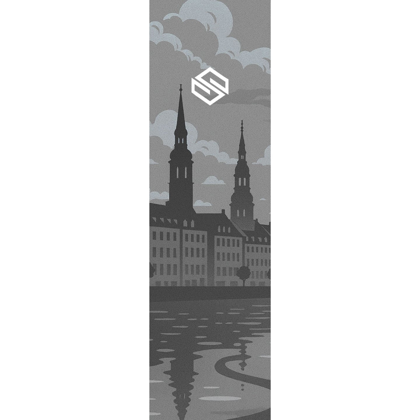 Striker 6.5" Sparkcykel Griptape - City Skyline Mono-ScootWorld.se