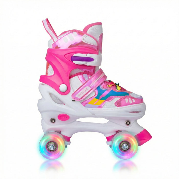 VENOR Ignite LED Side-By-Side Rullskridskor - Shiny Pink