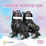 VENOR Ignite LED Side-By-Side Rullskridskor - Chameleon Rainbow