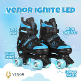 VENOR Ignite LED Side-By-Side Rullskridskor - Black/Blue