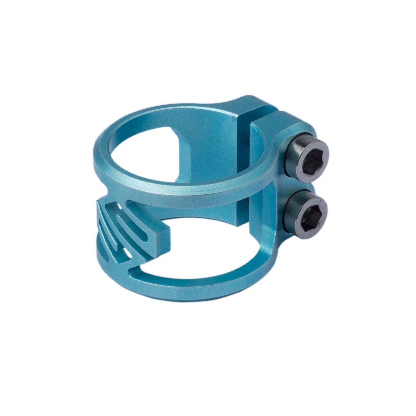 Striker Aether Double Kickbike Clamp - Teal-Clamps till sparkcyklar-ScootWorld.se