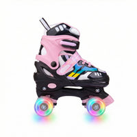 VENOR Ignite LED Side-By-Side Rullskridskor - Svart/Pink-ScootWorld.se