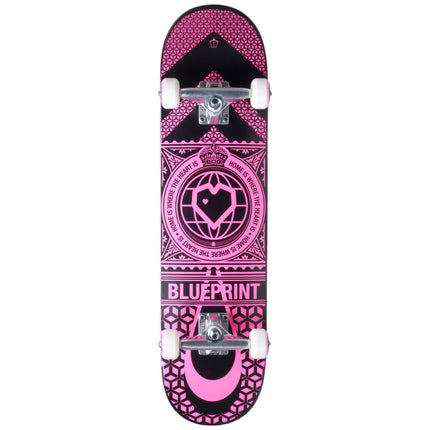 Blueprint Home Heart Complete Skateboard - Black/Pink-Blueprint-ScootWorld.se