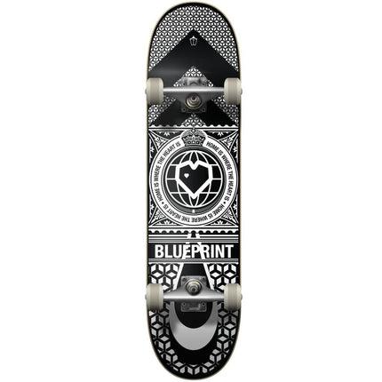 Blueprint Home Heart Complete Skateboard - Black/White-Blueprint-ScootWorld.se