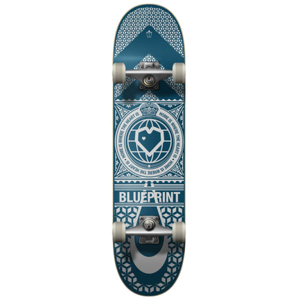 Blueprint Home Heart Complete Skateboard - Navy/White-Blueprint-ScootWorld.se
