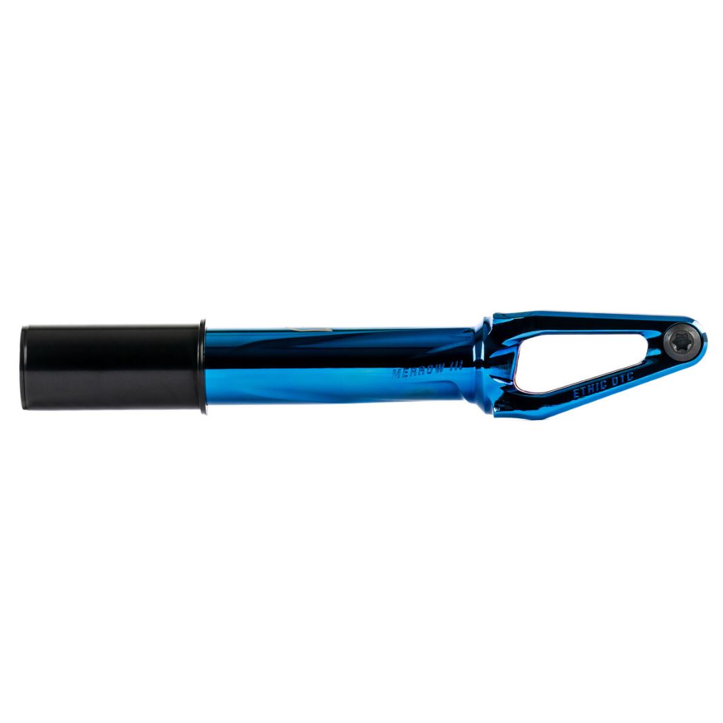 Ethic Merrow HIC V3 Sparkcykel Framgaffel - Blue Chrome-ScootWorld.se