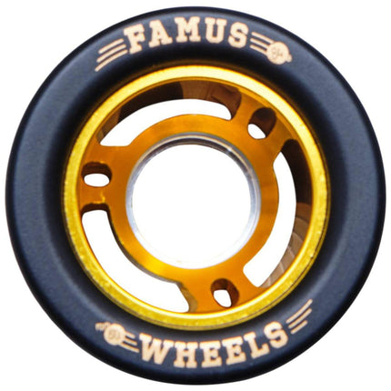 Famus Hjul 60mm Side-by-Side - Guld/Sort-Famus Wheels-ScootWorld.se