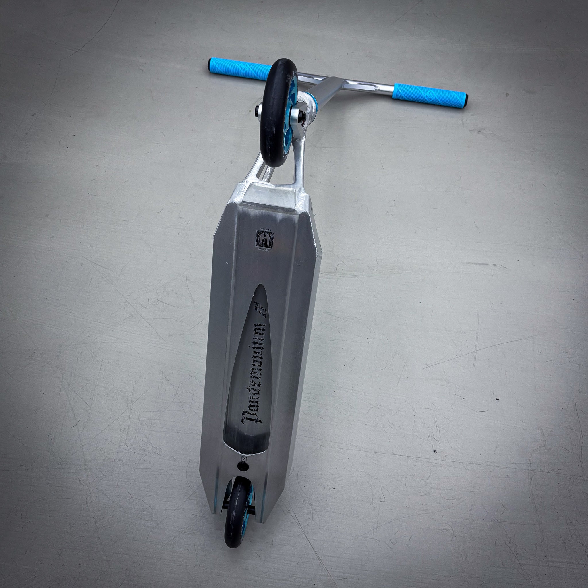 Striker Pande Silver Teal Custom Build - Silver/Turkos-ScootWorld.se