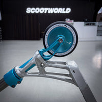 Striker Titan Pande Silver Teal Custom Build - Silver/Turkos-ScootWorld.se