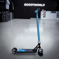 Striker Panda Freestyle Custom Build - Svart/Turkos/Silver-ScootWorld.se