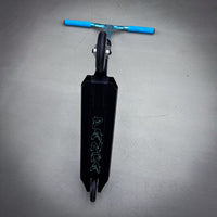 Striker Panda Freestyle Custom Build - Svart/Turkos/Silver-ScootWorld.se
