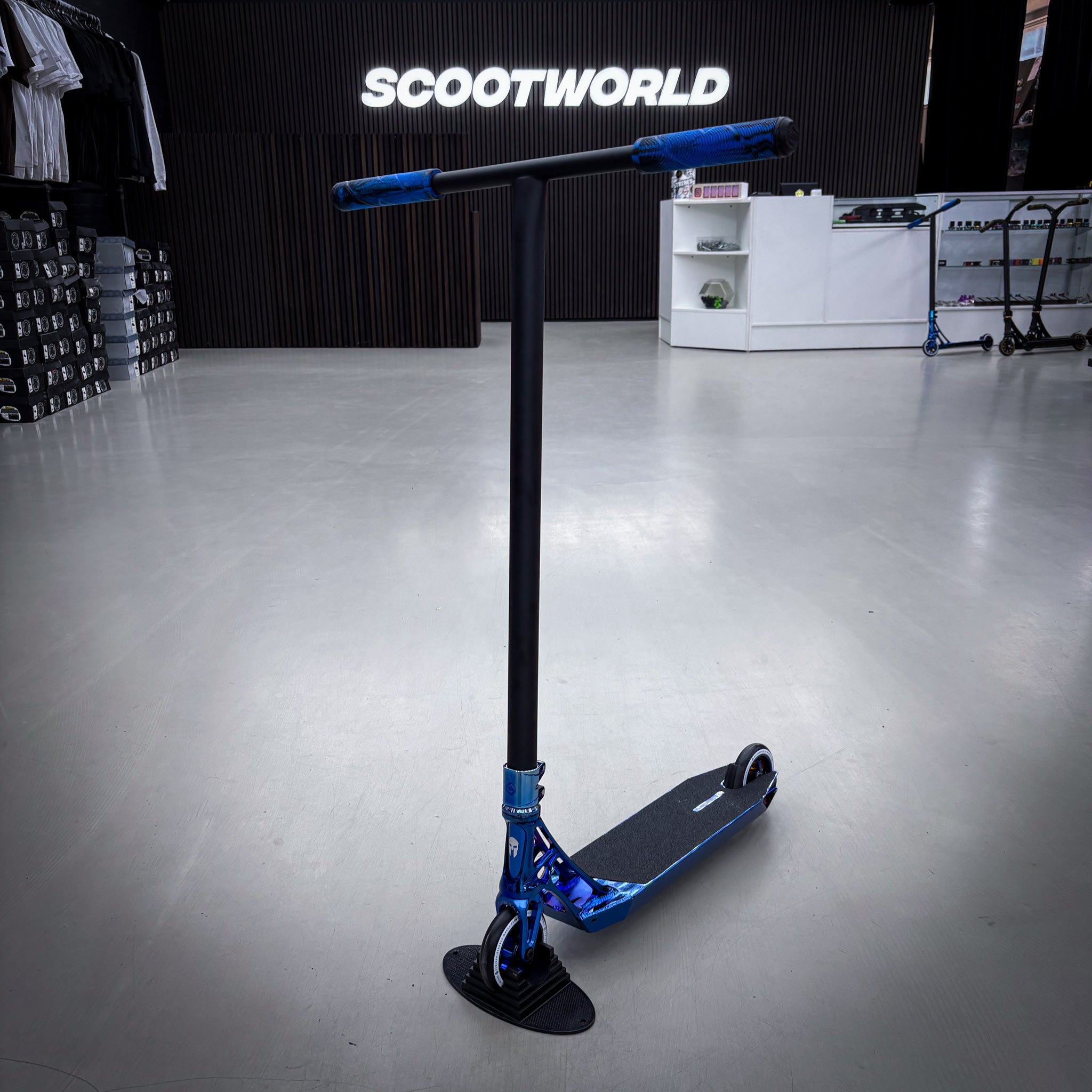 Striker Ethic 500mm Chrome Blue Custom Build - Blå/Svart-ScootWorld.se