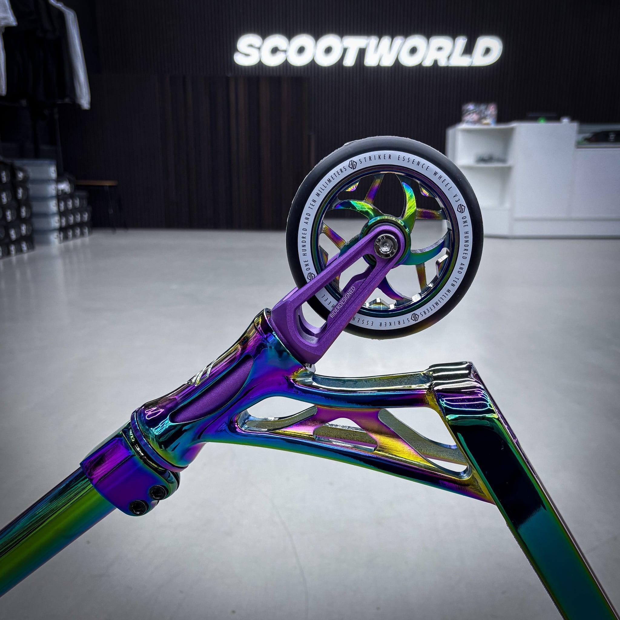 Striker Rainbow Custom Sparkcykel - Rainbow/Purple-ScootWorld.se