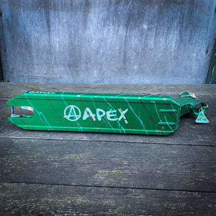 Apex ID Limited 4.5" Kickbike Deck - Green/Frazetta/Gold Splash