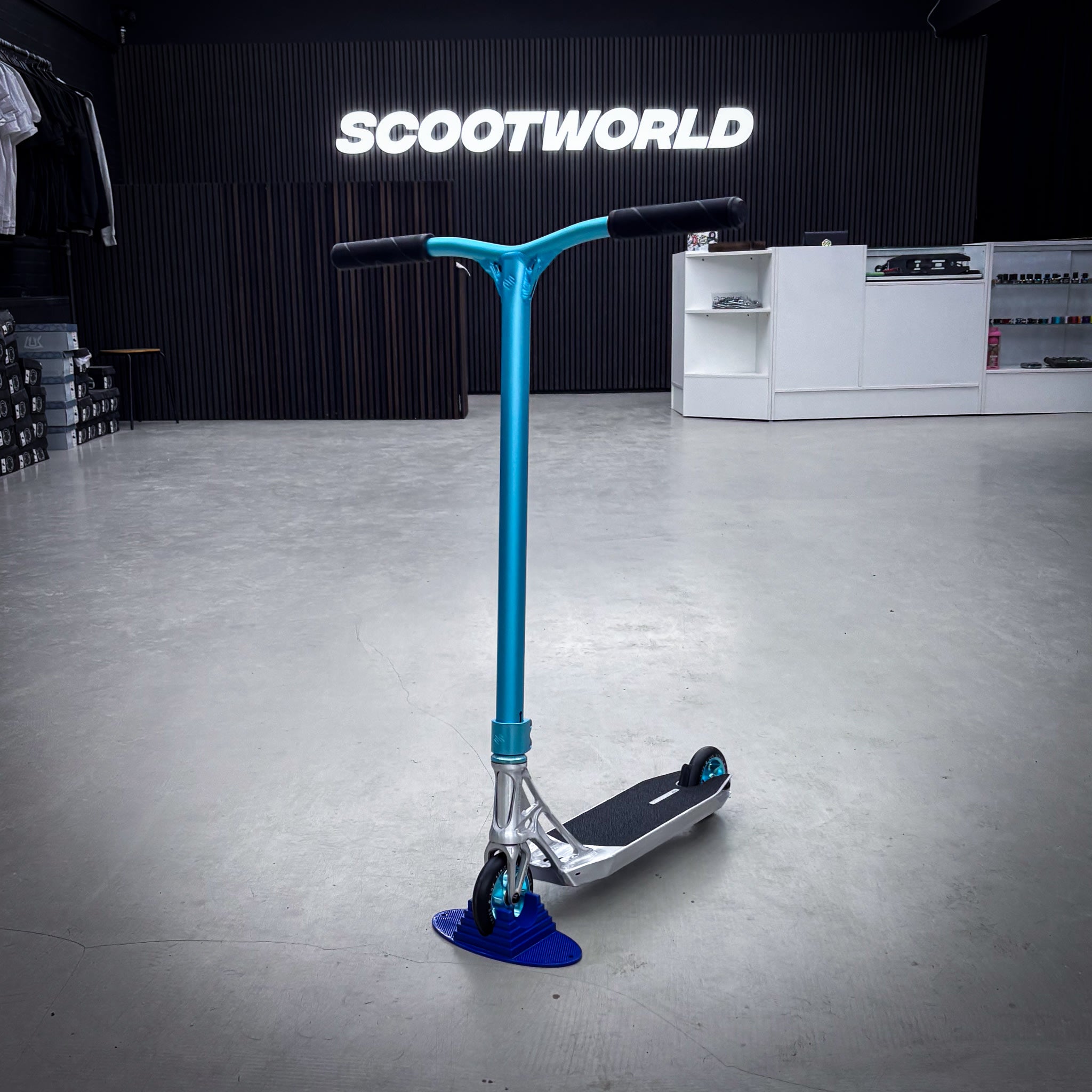 Striker Ethic Pande Raw/Teal Custom Sparkcykel - Raw/Turkos-ScootWorld.se