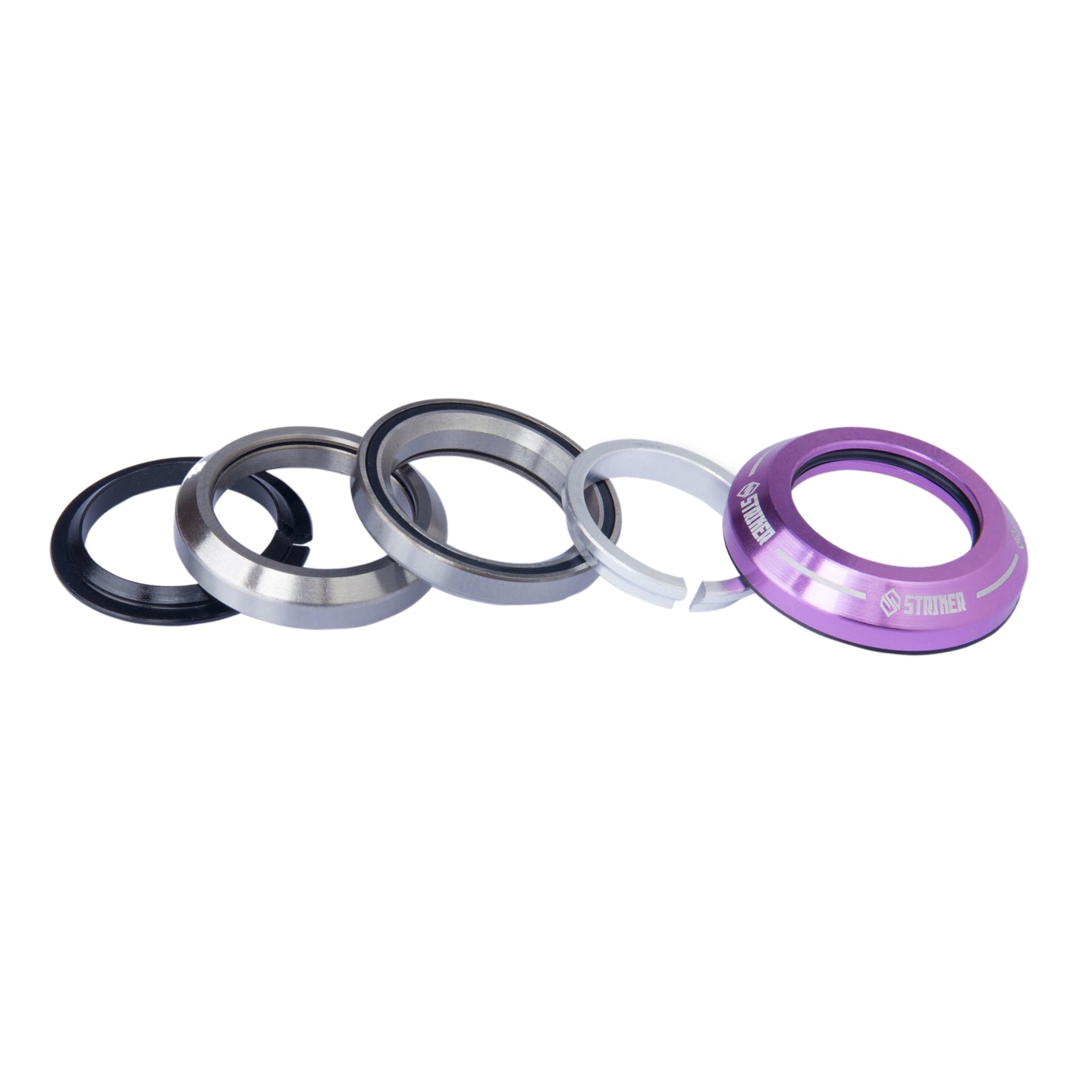 Striker Integrated Kickbike Headset - Purple-Headsets till sparkcyklar-ScootWorld.se