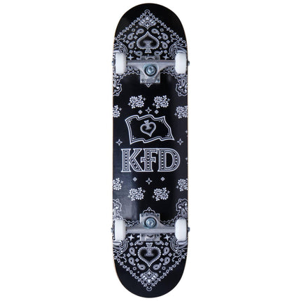 KFD Bandana komplett skateboard - Black-KFD-ScootWorld.se