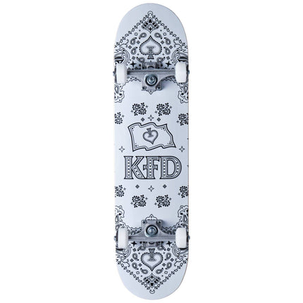 KFD Bandana komplett skateboard - White-KFD-ScootWorld.se
