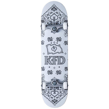KFD Bandana komplett skateboard - White-KFD-ScootWorld.se