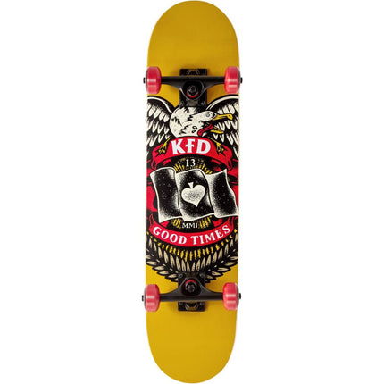 KFD Young Gunz Komplett Skateboard - Bagde Yellow-#N/A-ScootWorld.se