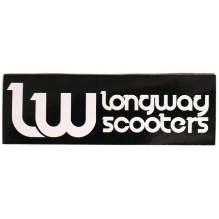 Longway Logo Klistermærke Til Løbehjul - Sort-Longway-ScootWorld.se