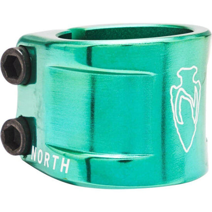 North Axe V2 Double Sparkcykel Clamp - Emerald-North Scooters-ScootWorld.se