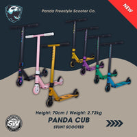 Panda Cub Trick Sparkcykel - Black/Grey