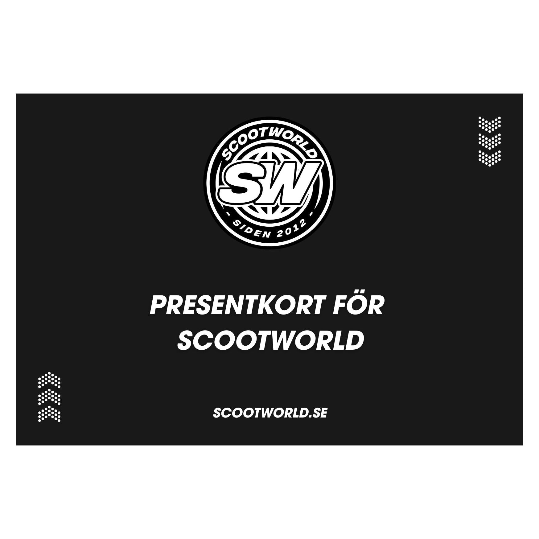 Presentkort för ScootWorld-ScootWorld.se