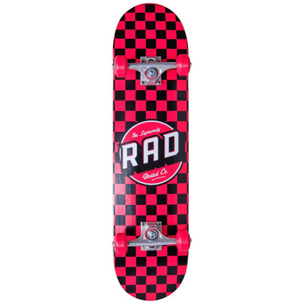 RAD Checkers Komplet Skateboard - Rød-RAD Skateboards-ScootWorld.se