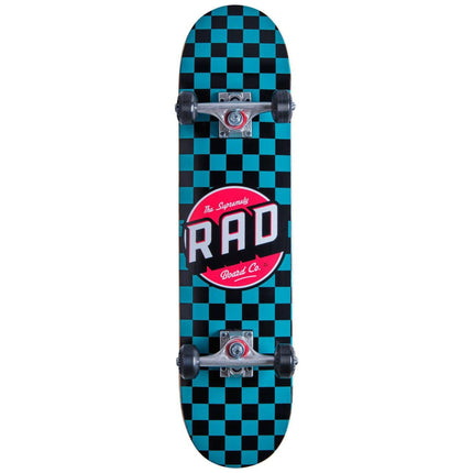 RAD Checkers Komplet Skateboard - Teal-RAD Skateboards-ScootWorld.se
