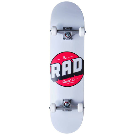 RAD Logo Progressive Skateboard - White-RAD Skateboards-ScootWorld.se