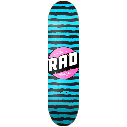 RAD Stripes Logo Skateboard Deck - Blue-RAD Skateboards-ScootWorld.se