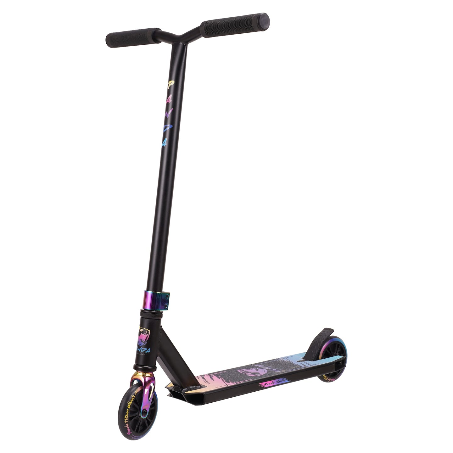 Panda Initio V2 Trick Sparkcykel - Svart/Rainbow-ScootWorld.se