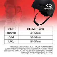 Reversal Lux Justerbara Skatehjälm - Svart-ScootWorld.se