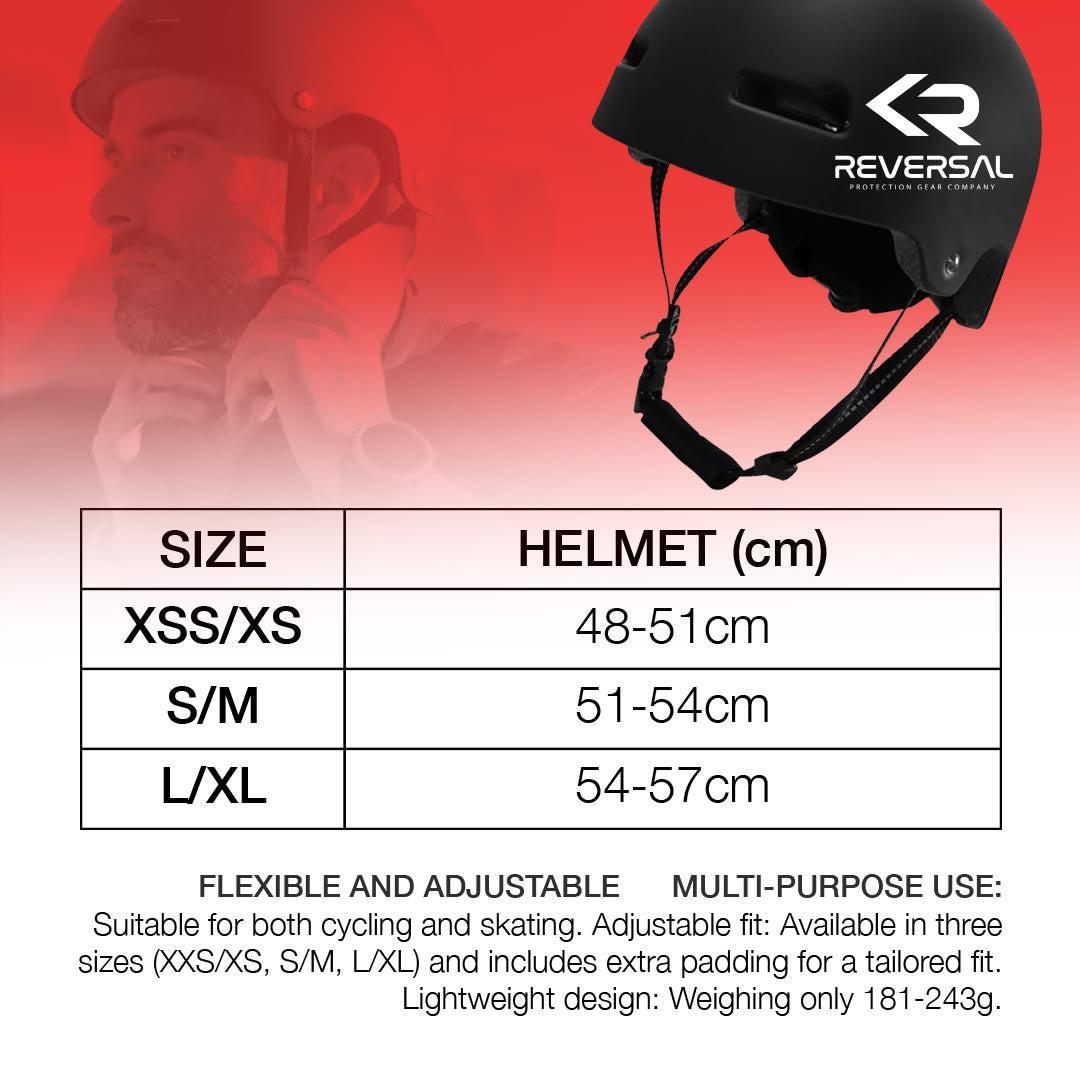 Reversal Lux Justerbara Skatehjälm - Svart-ScootWorld.se