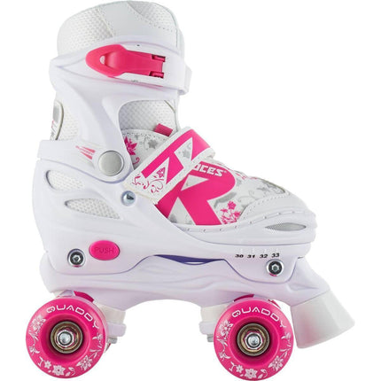 Roces Quaddy 2.0 Justerbar Rullskridskor Barn - White/Pink-Roces-ScootWorld.se