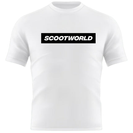 ScootWorld Box Logo Tshirt - White/Black-ScootWorld-ScootWorld.se