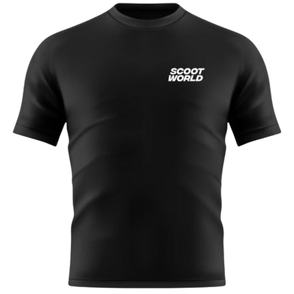 ScootWorld Small Chest Logo Tshirt - Black-ScootWorld-ScootWorld.se
