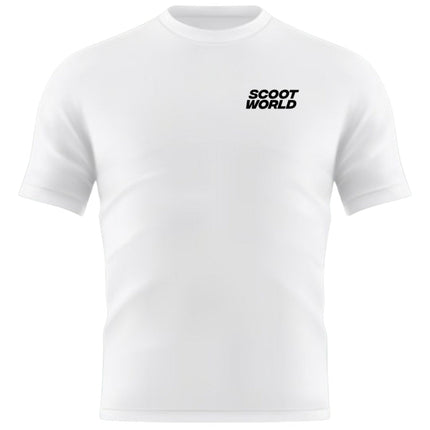 ScootWorld Small Chest Logo Tshirt - White-ScootWorld-ScootWorld.se