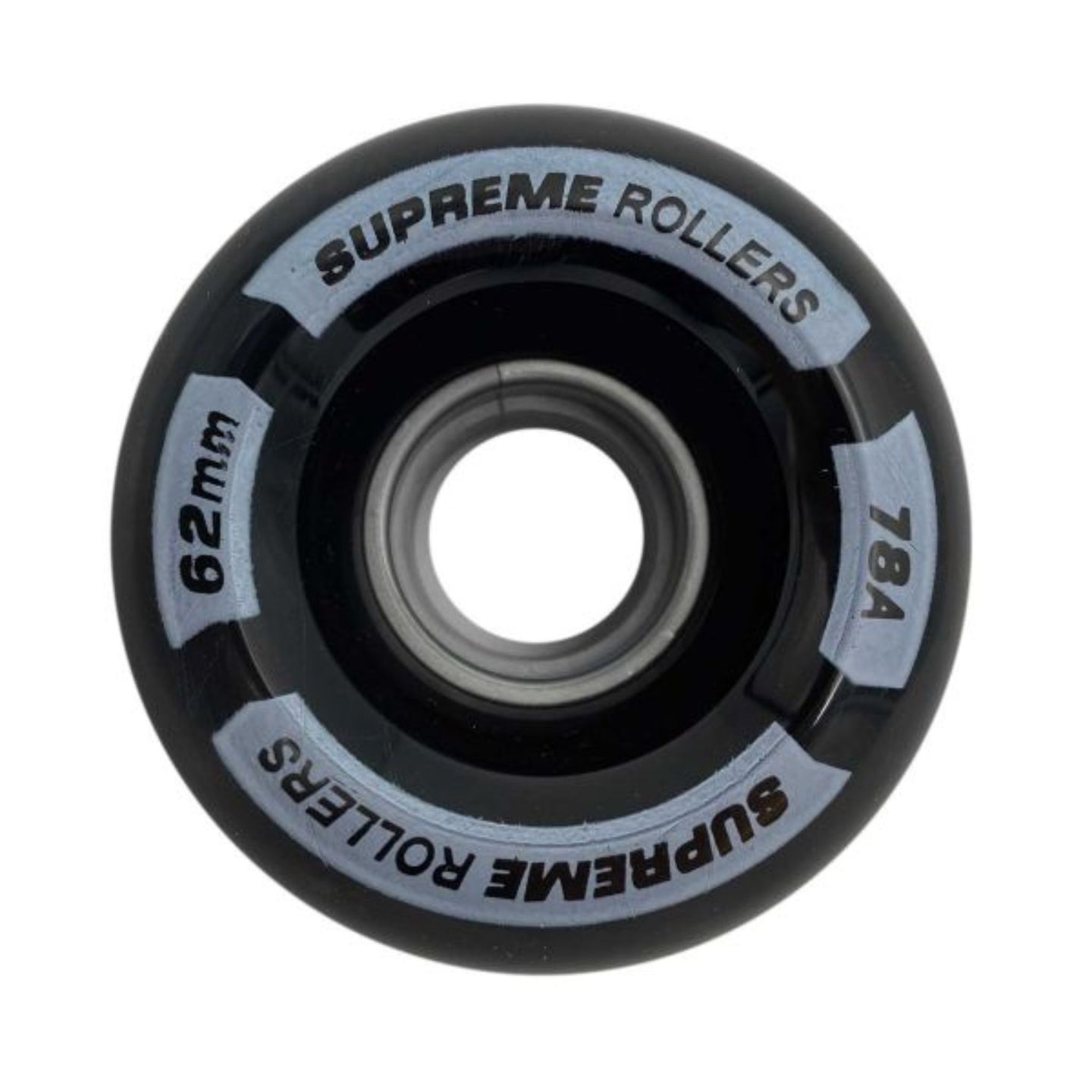 Supreme Rollers Quad Hjul 62mm/78A - Black-ScootWorld.se