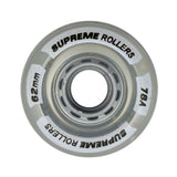 Supreme Rollers Quad Hjul 62mm/78A - Clear-ScootWorld.se