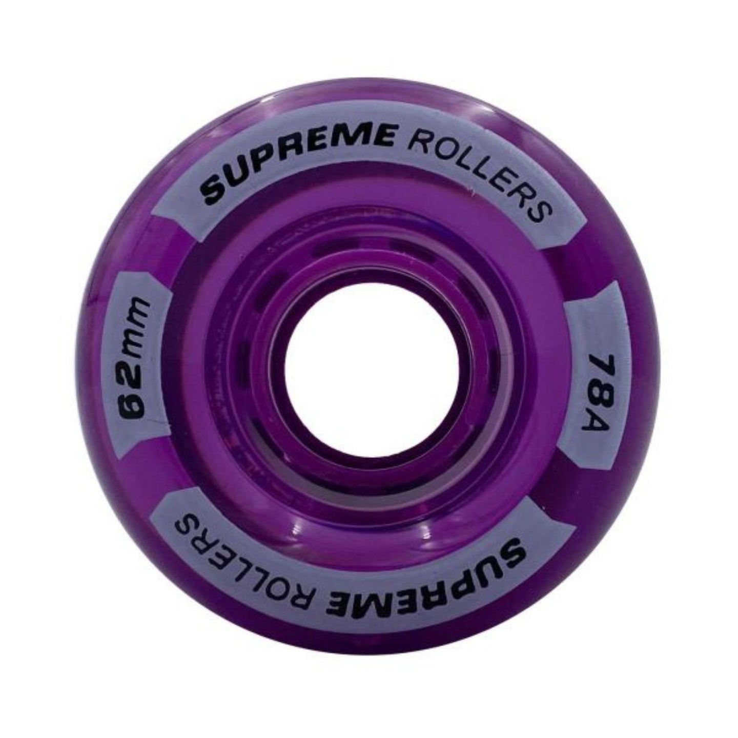 Supreme Rollers Quad Hjul 62mm/78A - Purple-ScootWorld.se