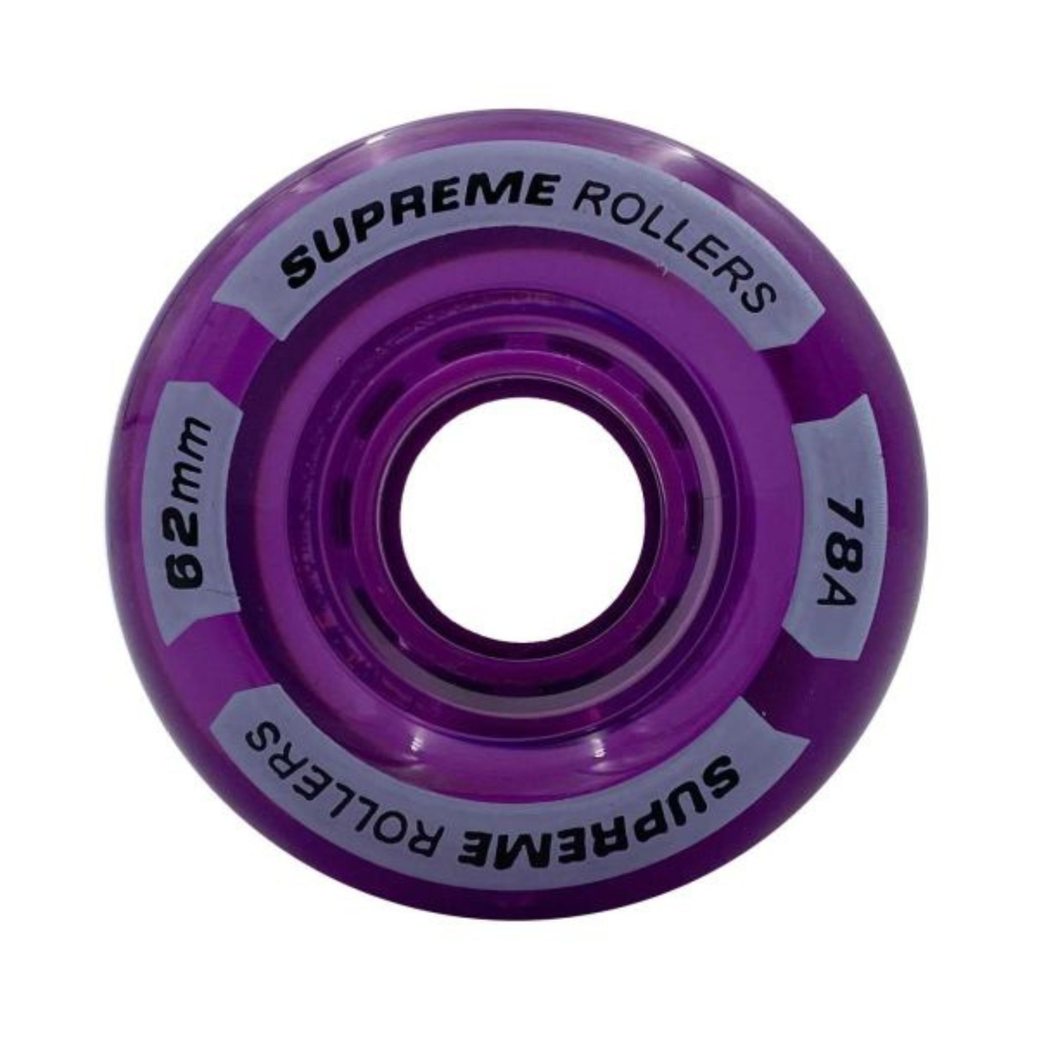 Supreme Rollers Quad Hjul 62mm/78A - Purple-ScootWorld.se