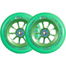 River Glide Emerald Kickbike Hjul 2-Pak - Grön