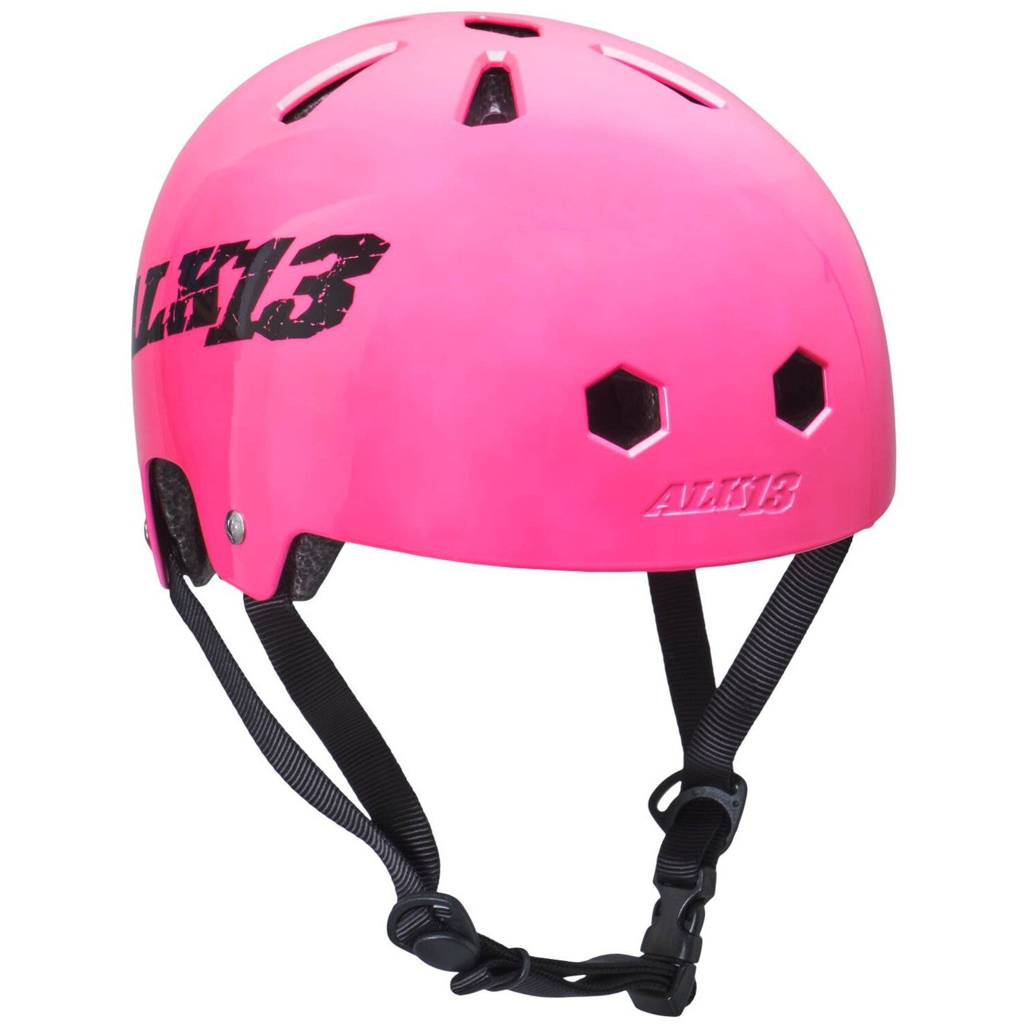 Alk13 Krypton Glossy Skaterhjelm - Pink-ScootWorld.dk