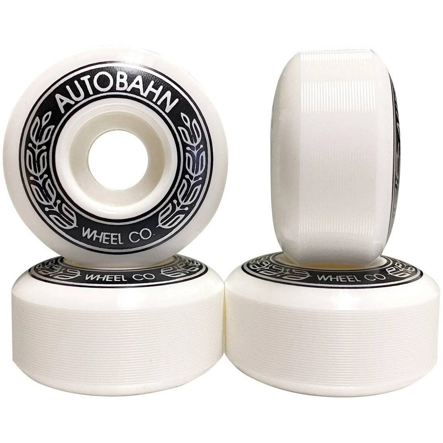 Autobahn AB-S 99A Skateboard Hjul 4-Pak - White/Black/Grey-ScootWorld.dk