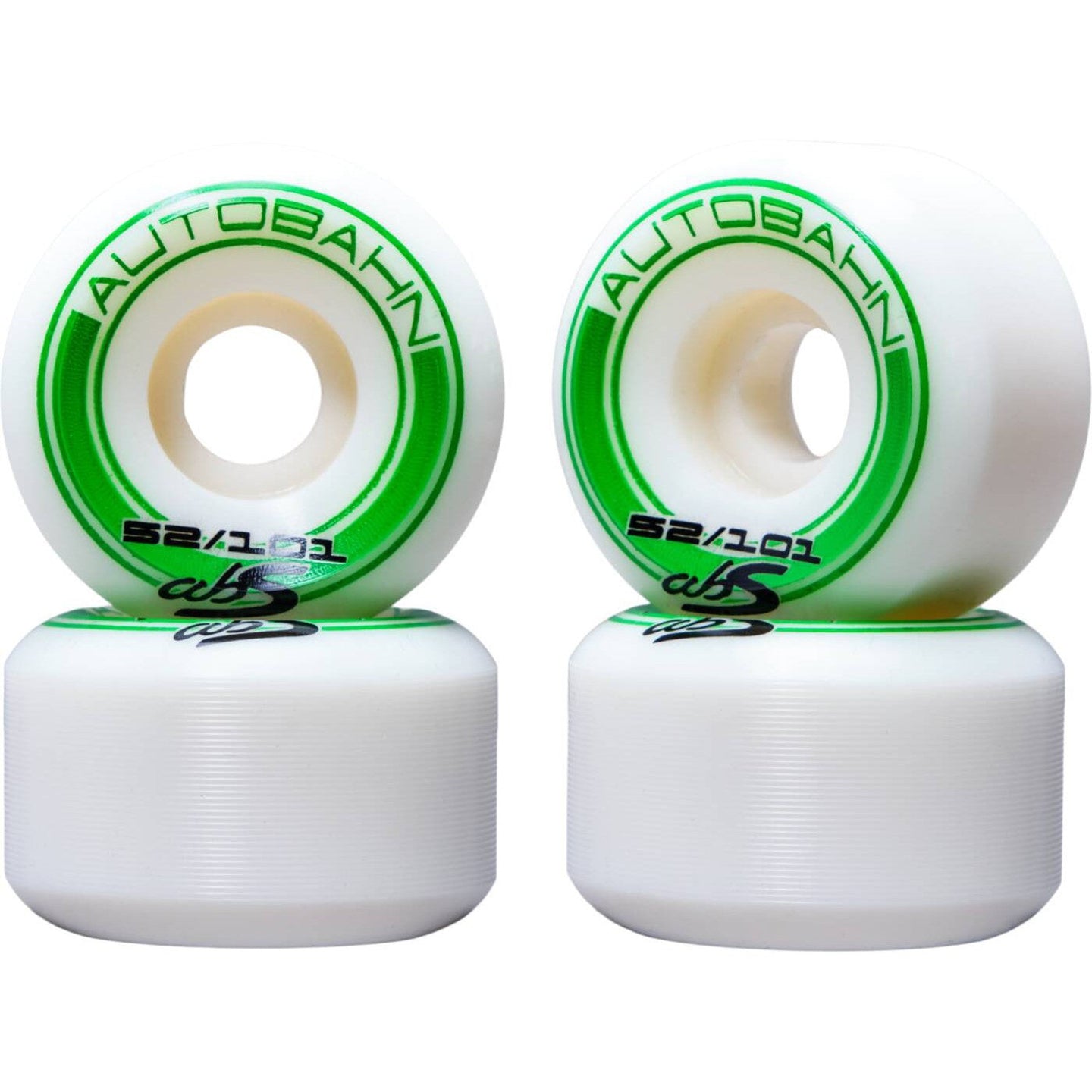 Autobahn GT1 Wide Body 101A Skateboard Hjul 4-Pak - White-ScootWorld.dk