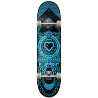 Blueprint Home Heart Complete Skateboard - Blue/Black